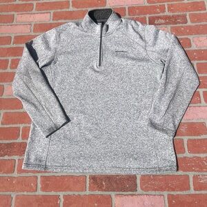 Men’s Eddie Bauer 1/4 Zip Radiator Fleece Pullover XL Light Gray